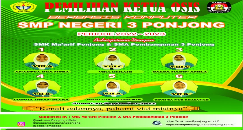 Implementasi Pemilos di SMPN 3 Ponjong